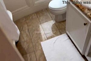 Spying Stepsis Sucks Cock In Shower Cum!