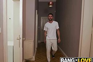 shower surprise turns into wild roommate threesome