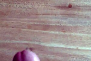 Watch me explode cumshot all over the desk in solo orgasm frenzy