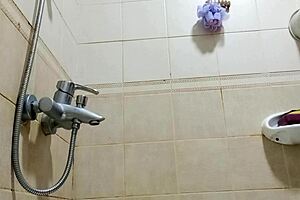 Chubby Filipina BBW Soaps Massive Tits in Shower Pussy Play!