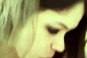 Skinny Italian Teen Blows Dildo Like Real Cock