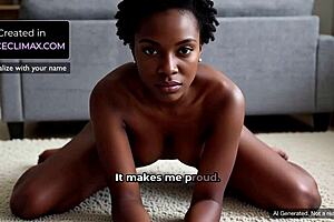 big ass ebony joi pov asmr strokes as i command ai generated