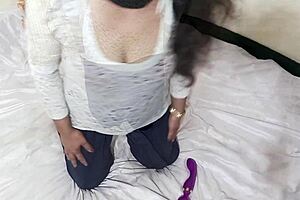 Hot Indian randi naked anal dildo phone call with lover in Hindi