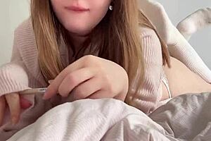 Busty French Teacher's Secret Cum Call!