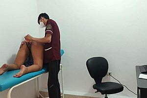 Submissive Tall Latina Student Teases Huge Ass in Office Lingerie