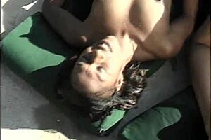 Ebony Lesbians Lick Muff In Steamy Hot Tub Orgy