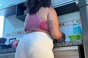chubby brazilian ebony's week of massive loud farts in daily short clips