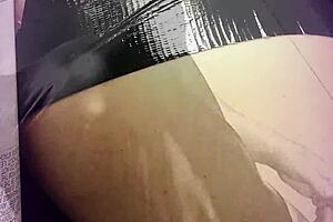 Sissy Shemale Kandi Teases Double Dildo Anal Gape