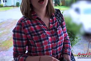 petite blonde coed sloppy deepthroat swallows every cum drop