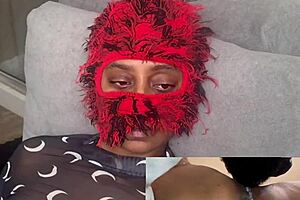 ebony wet pussy eating challenge no moaning leads to squirting orgasm contest