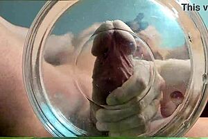 Gilf Slowmo Cumshot Splashes in Water Beside Friend