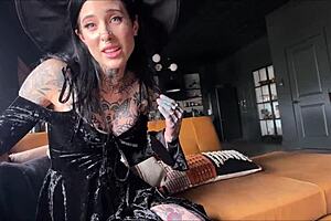goth step sis rides cock at halloween party with alex adams