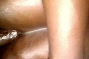 fingering her ass while pussy fuck makes her squirt pee tight anal creampie