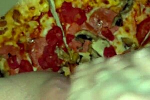 Saudi arab teen masturbates kinky with pizza chocolate fruits in la