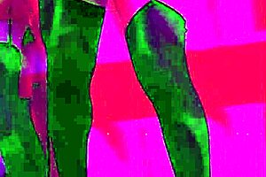 kandi kane brazilian shemale strips red lace heels showing sexy legs and ass close-up