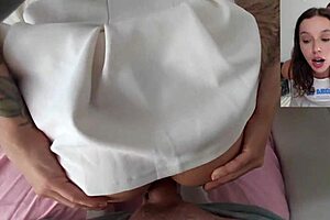 i caught stepsister jerking off now fucking her tight ass hard