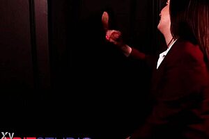 oh man i couldn't believe that student deepthroating cock at gloryhole then swallowing cumshot facial like first time in lingerie uniform!