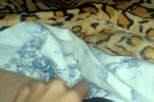 Stepdad games on PC while I secretly masturbate pussy under blanket lesbian roleplay tease