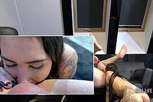 busty brunette anastasia rims deep in rlp 88 ass worship session