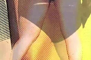 sissy slut shemale like me teasin with heels n buttplug in public