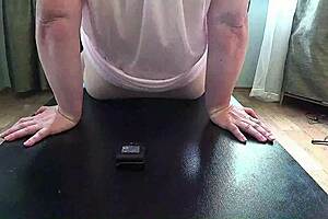 chubby milf big boobs backstage those saggy tits bouncing free