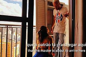 boss calls me for cabinet fix but wants balcony ass pounding creampie