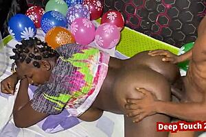 Latina wife with big natural tits gets fat dildo stuffed in on Christmas 🎄