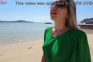 milf walks public with remote vibrator buzzing inside