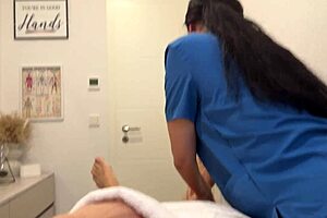 fucked that sexy masseuse from the app doggystyle then cowgirl!