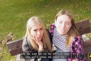 hey two hot russian lesbians what happens on your job interview with this stranger?