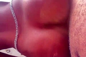 sexy ebony milf with huge ass worships big black cock close-up