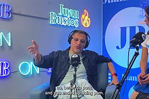 lesbian duo rides fuckmachine to squirting orgasms on juan bustos podcast whoa!