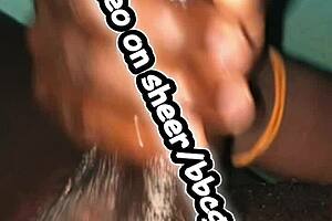 sneak peek bbc midnight fat cock beatin his huge meat