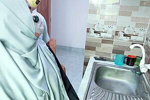 please don't cum in my pussy... i might get pregnant desi hijabi