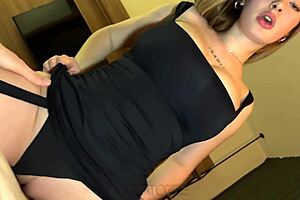 poor student girl tricked into fucking friend's huge cock riding to creampie in bedroom