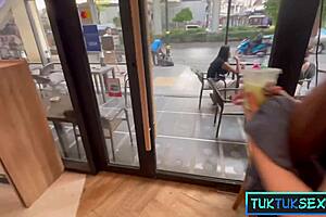 cute thai milf with tattoos gets picked up fucked hard