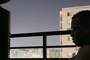 balcony blowjob best friend's boyfriend cock amateur