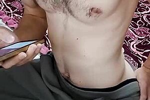 stroking my monster cock hard before pounding her tight teen pussy 😩💦