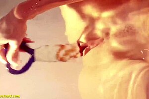 teen katty west fingers her shaved pussy underwater in bathtub to intense orgasm