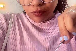 Chubby ebony fart explosion bloated milk intolerant toilet public