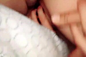 Wife cums hard after stranger's accidental creampie during sharing session