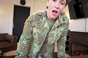 horny military stepmom lola maverick rips clothes post deployment
