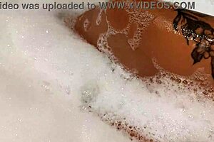 Hot tanned stepsister in bathroom after turkey vacation
