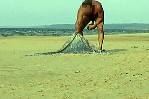 Fucking This Funny Beach Milf Hard Outdoors!