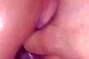 arabic wife takes close up anal creampie at home