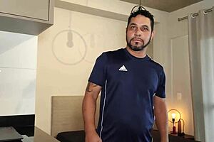 Pornstar brasil shows his huge cock cum and shower time
