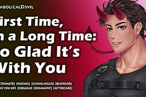 This is my first time having sex in a long time im so glad its with you sweetheart - audio roleplay for women - diabolical d3vil