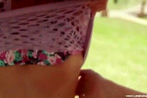 Beautiful lesbians explore their bodies