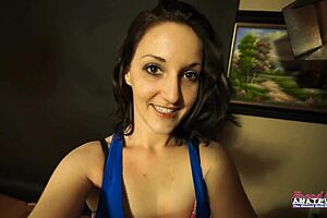 Ryann petite 18+ inked coed brunette sloppy rimjob deep cum swallow