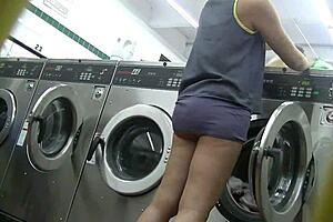 sucking black cock at college laundromat pt1 sheer